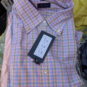 Pink plaid dress shirt